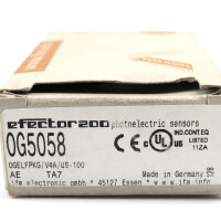 ifm efector 200 Einweglichtschranke OG5058 OGELFPKG/V4A/US-100 OVP
