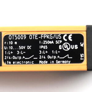 ifm electronic Einweglichtschranke OT5009 OTE-FPKG/US-100-IPF GEB