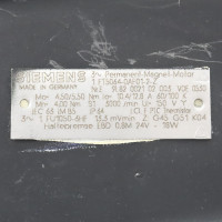Siemens AC-VSA-Motor 1FT5064-0AF01-2-Z Z=G45+G51+K04 + IGD26-1200 GEB