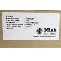 Mink Leistenbürste STL3002-K28 1000x35x15mm grau/rosshaar (9Stk.) OVP