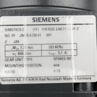 Siemens Synchronmotor 1FK7032-2AK71-1CH1-Z Z=J29 NOV