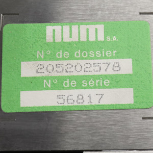 NUM Rack 1062M 205202578 GEB