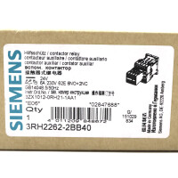 Siemens Hilfsschütz 3RH2262-2BB40 OVP