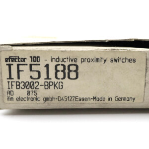 ifm efector100 induktiver Sensor IF5188 IFB3002-BPKG OVP
