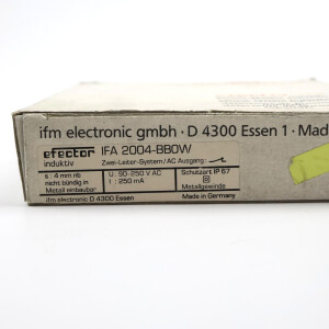 ifm efector Induktiver Sensor IFA 2004-BBOW GEB