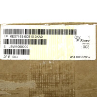 Simatic S7 ET200B 6ES7 193-0CB10-0XA0 E-Stand:03 OVP