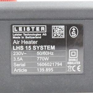 Leister Lufterhitzer 139.895 LHS 15 SYSTEM GEB