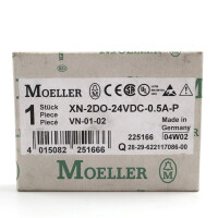 Klöckner Moeller Ausgangsmodul XN-2DO-24VDC-0.5A-P 225166 OVP