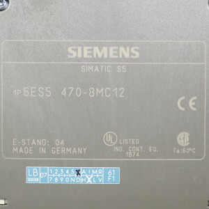 Simatic S5 AO470 6ES5 470-8MC12 E-Stand:04 OVP