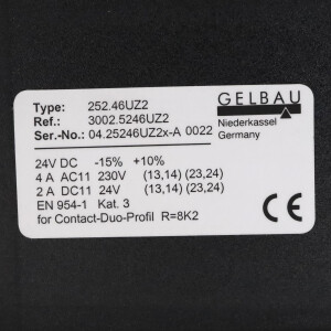 GELBAU Widerstandsauswerter 252.46UZ2 3002.5246UZ2 OVP