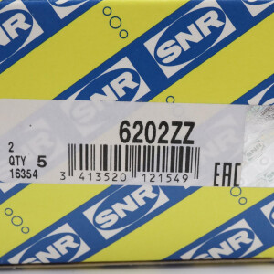 SNR Kugellager Rillenkugellager 6202ZZ (5Stk.) OVP