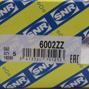 SNR Kugellager Rillenkugellager 6002ZZ (5Stk.) OVP