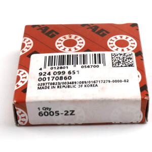 FAG Kugellager Rillenkugellager 6005-2Z (2Stk.) OVP