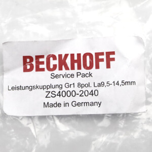 Beckhoff EMV-Leistungskupplung ZS4000-2040 OVP