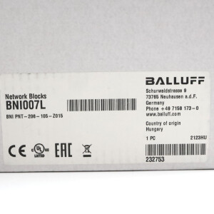 Balluff Netzwerk-Modul BNI007L BNI PNT-206-105-Z015 SIE