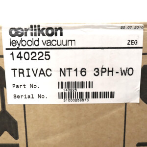 Oerlikon Leybold Drehschieberpumpe TRIVAC NT16 140225 OVP