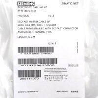 Siemens Profibus Ecofast Hybrid Kabel 6XV1860-3PH50 OVP
