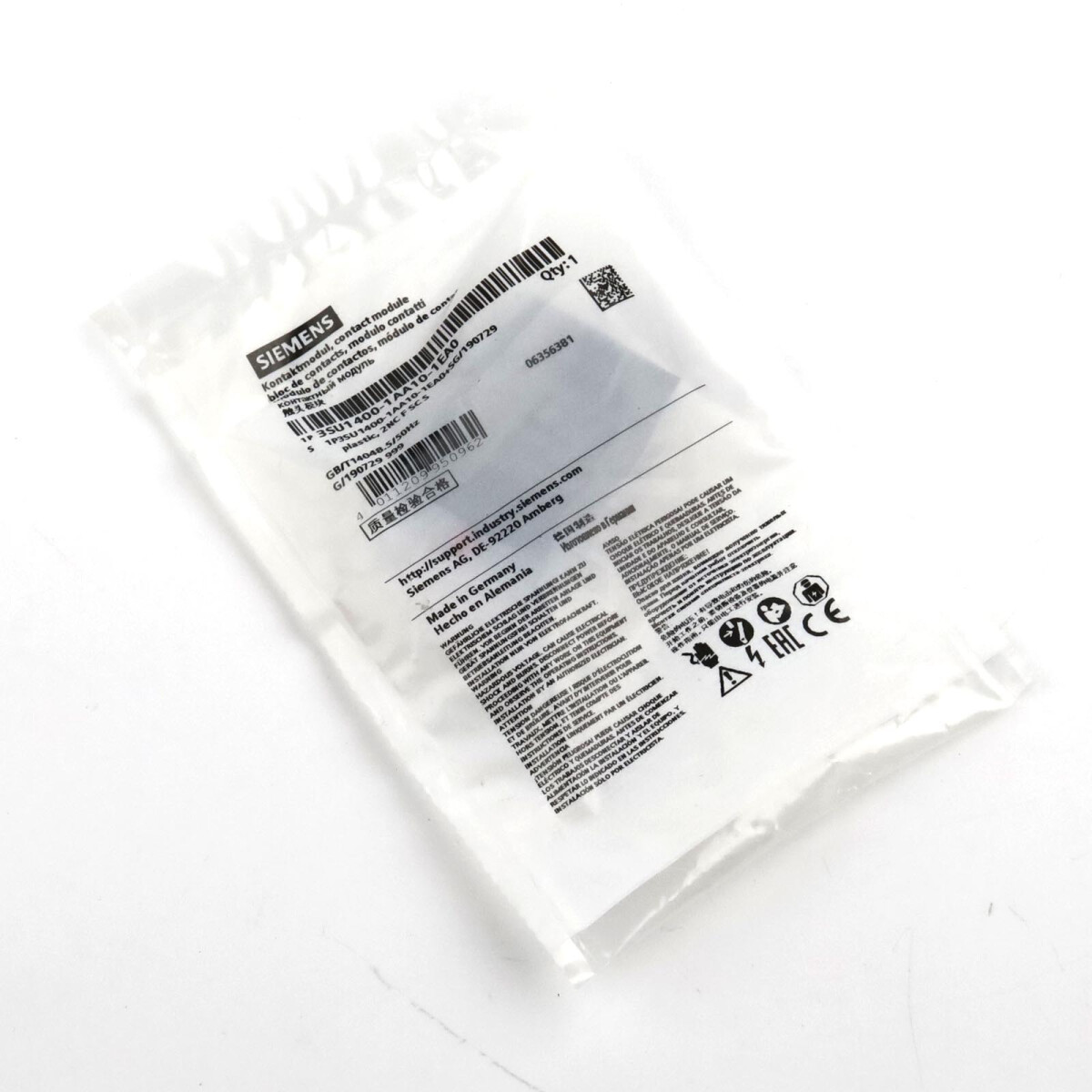 Siemens Kontaktmodul 3SU1400-1AA10-1EA0 OVP