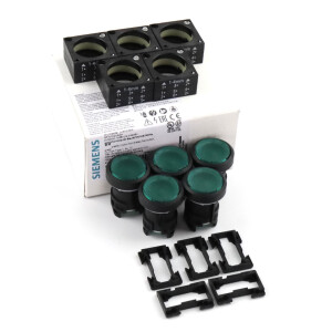 Siemens Leuchtdrucktaster 3SB3 001-0AA41 (5Stk.) OVP