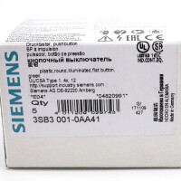 Siemens Leuchtdrucktaster 3SB3 001-0AA41 (5Stk.) OVP