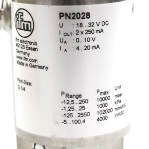 ifm efector500 Drucksensor PN2028 PN-,25-RBR14-MFRKG/US//V OVP