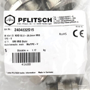 PFLITSCH Kabelverschraubungen 2404832S15 (5Stk.) OVP