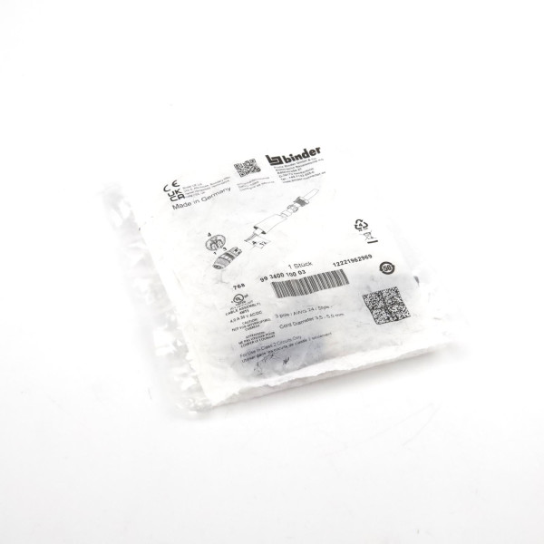 binder M8 Kabeldose 99 3400 100 03 OVP