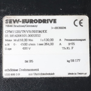 SEW Servomotor CFM112H/TF/RH1M/KK NOV