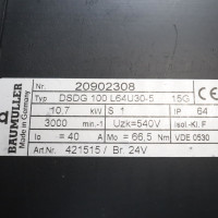 Baumüller Servomotor DSDG 100 L64U30-5 15G 10,7kW GEB
