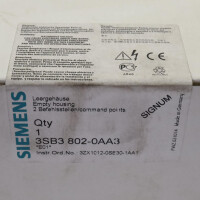 Siemens Gehäuse für Befehlsgeräte 3SB3802-0AA3 SIE