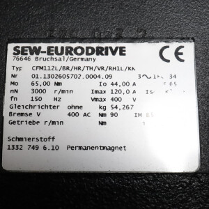 SEW Servomotor CFM112L/BR/HR/TH/VR/RH1L/KK NOV