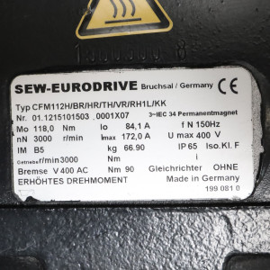 SEW Servomotor CFM112H/BR/HR/TH/RH1L/KK GEB