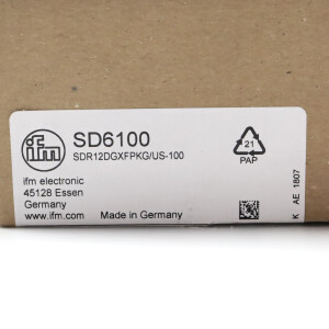 ifm Durchflussmessgerät SD6100 SDR12DGXFPKG/US-100 OVP