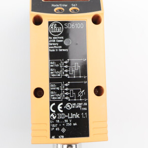 ifm Durchflussmessgerät SD6100 SDR12DGXFPKG/US-100 OVP