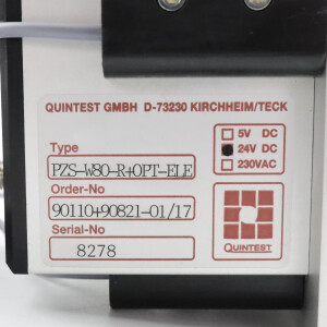 Quintest Prüfzeichenstempler PZS-W80-R+OPT-ELE 90110+90821-01/17 NOV