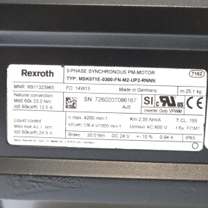Rexroth Servomotor MSK071E-0300-FN-M2-UP2-RNNN R911323965 OVP