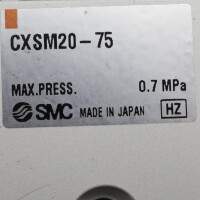 SMC Doppelkolbenzylinder CXSM20-75 OVP