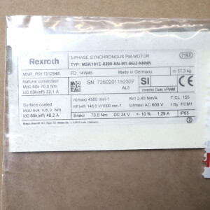 Rexroth Servomotor MSK101E-0200-NN-M1-BG2-NNNN R911312548 OVP