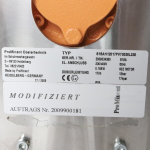 ProMinent Sigma Dosierpumpe Typ S1BAH12017PVT0030L230 17 l/h 12bar GEB