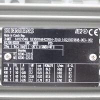 Siemens Niederspannungsmotor 1LE1001-1AB42-2FB4-Z NOV