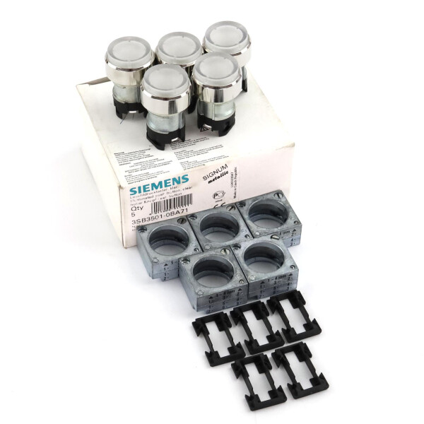 Siemens Leuchtdrucktaster 3SB3 501-0BA71 (5Stk.) OVP