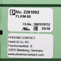 Phoenix Contact Übergabemodul FLKM 60 2281092 NOV