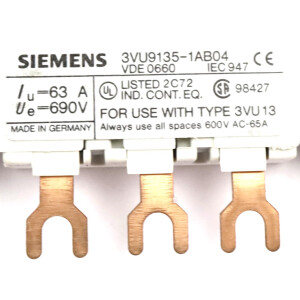Siemens Sammelschiene 3VU9135-1AB04 (10Stk.) OVP