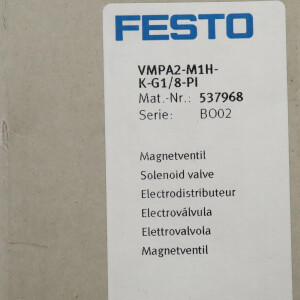 Festo Magnetventil VMPA2-M1H-K-G1/8-PI 537968 OVP