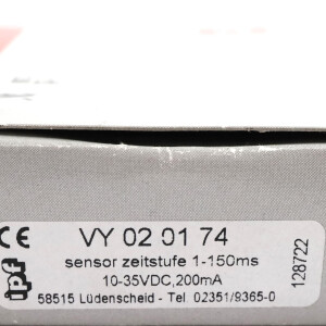 ipf electronic Sensor Zeitstufe VY020174 OVP