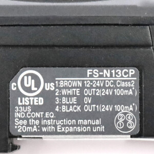 Keyence Lichtleiter-Messverstärker FS-N13CP NOV