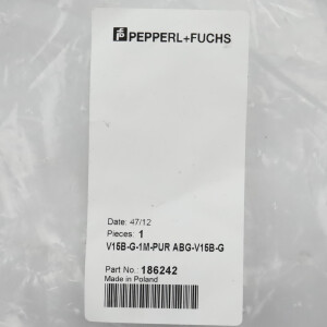 Pepperl+Fuchs Verbindungskabel V15B-G-1M-PUR-ABG-V15B-G 186242 OVP