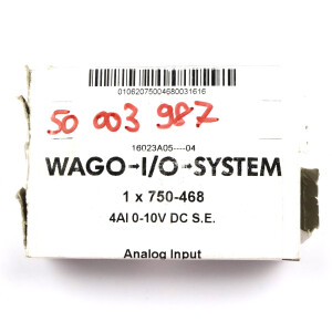 WAGO Analog Eingangsklemme 750-468 OVP
