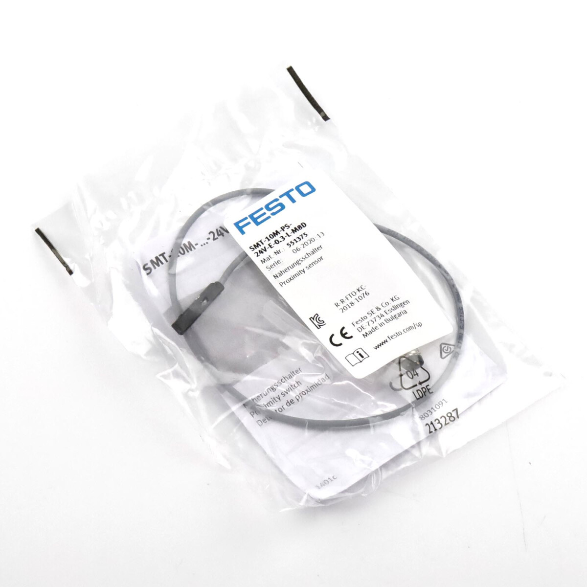 Festo Näherungsschalter SMT-10M-PS-24V-E-0,3-L-M8D 5513