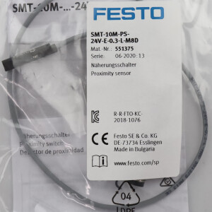 Festo Näherungsschalter SMT-10M-PS-24V-E-0,3-L-M8D 551375 OVP